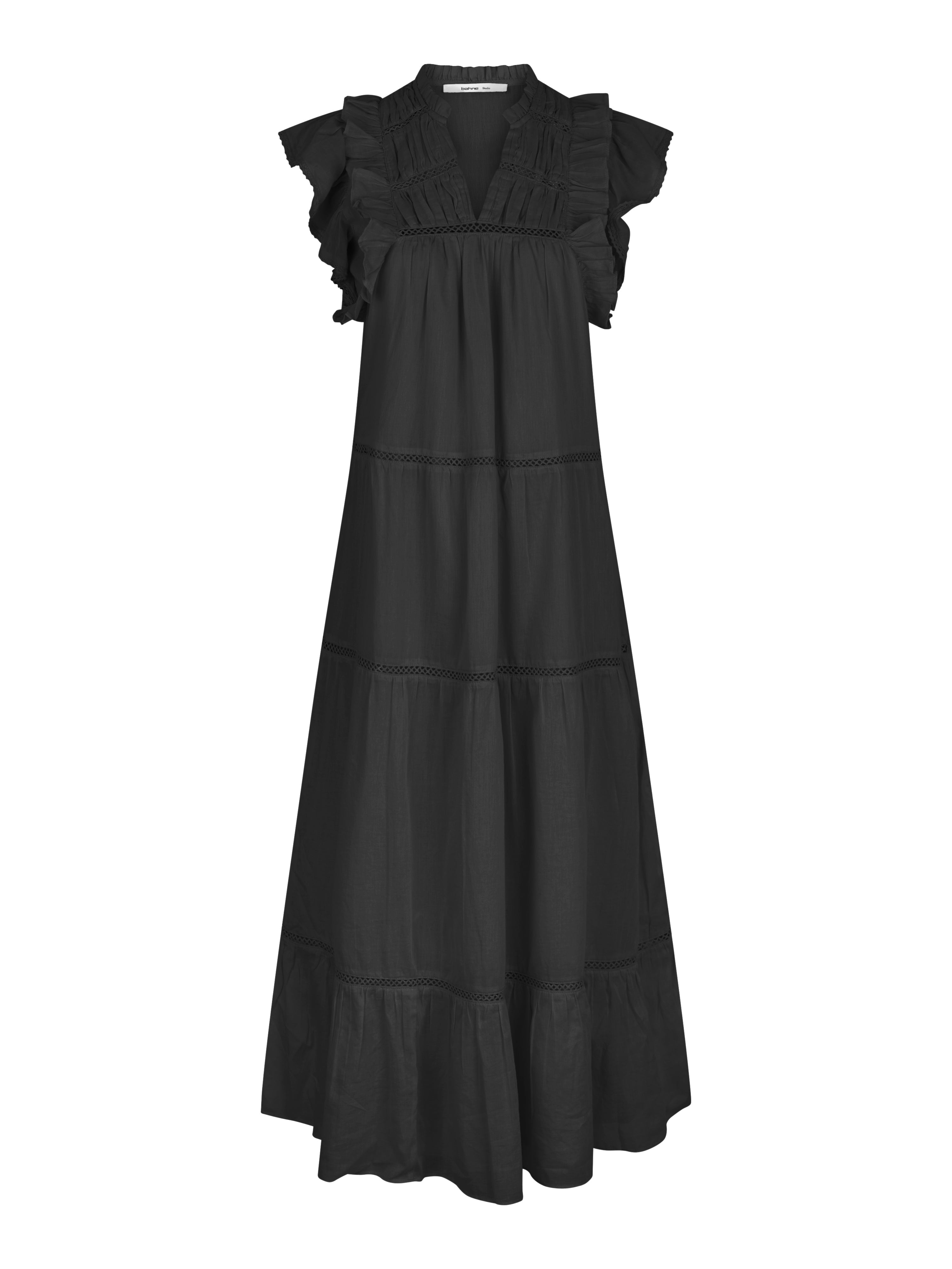 Melanie Voile kjole - sort